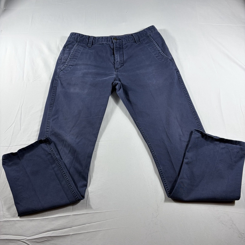 Dockers Original Alpha Khaki Slim Tapered Fit Pants Mens 32x32 Blue Stretch